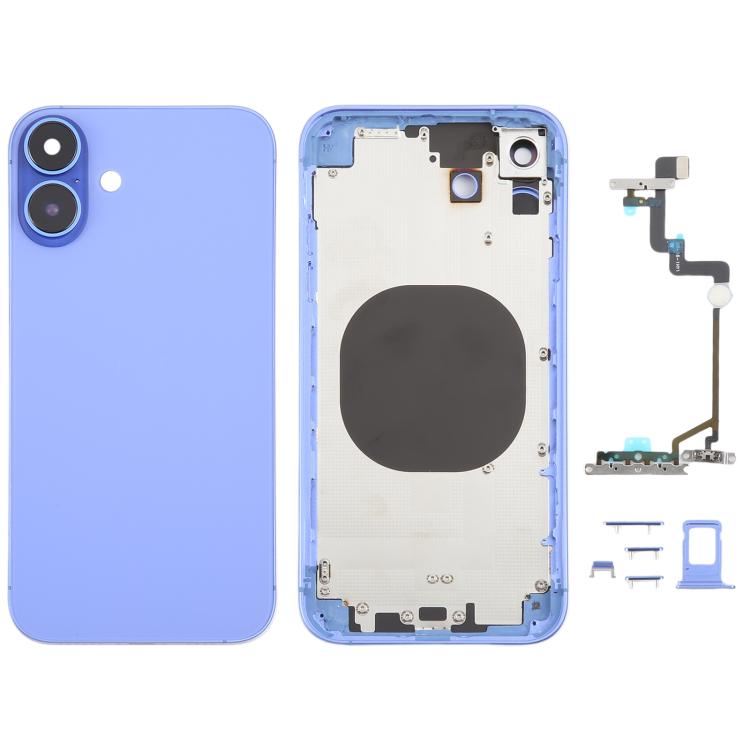 Back Cover with Appearance Imitation of iP16 for iPhone XR, Black, Pink, Green, Blue, White