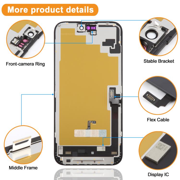 HXL Soft OLED Screen For iPhone 16 Plus, For iPhone 16 Plus