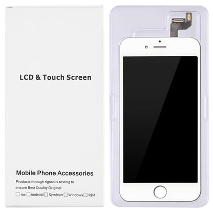 50 PCS Cardboard Packaging White Box for iPhone 6s Plus & 6 Plus LCD Screen, Packaging Box for 6s Plus & 6 Plus
