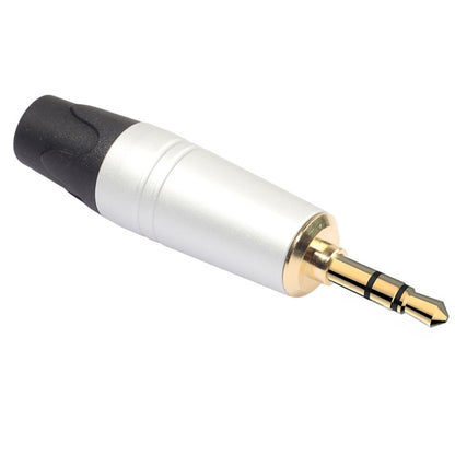 Mini 3.5 mm Plug Audio Jack Gold Plated Earphone Adapter for DIY Stereo Headset Earphone & Repair Earphone, Silver