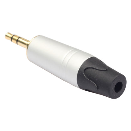 Mini 3.5 mm Plug Audio Jack Gold Plated Earphone Adapter for DIY Stereo Headset Earphone & Repair Earphone, Silver