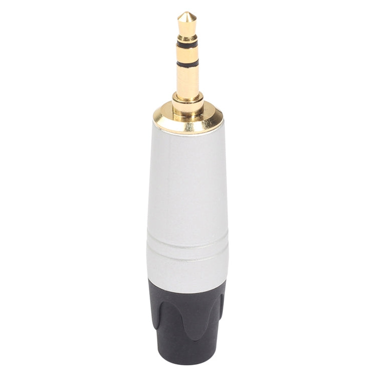 Mini 3.5 mm Plug Audio Jack Gold Plated Earphone Adapter for DIY Stereo Headset Earphone & Repair Earphone, Silver