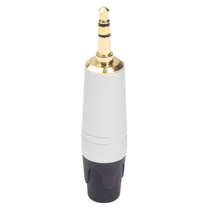 Mini 3.5 mm Plug Audio Jack Gold Plated Earphone Adapter for DIY Stereo Headset Earphone & Repair Earphone, Silver