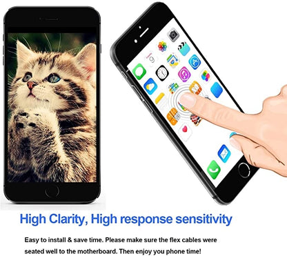 LCD Screen include Front Camera for iPhone 7, i7 Black with Camera, i7 White with Camera