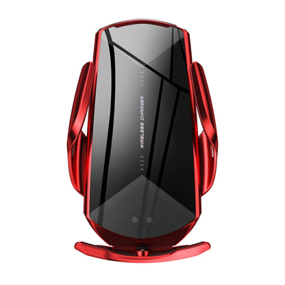 Q2 15W Universal Rotation Infrared Induction Magnetic Car Wireless Charging Mobile Phone Holder with Micro USB + 8 Pin + Type-C / USB-C Magnetic Connector, Q2 Red, Q2 Silver, Q2 Black