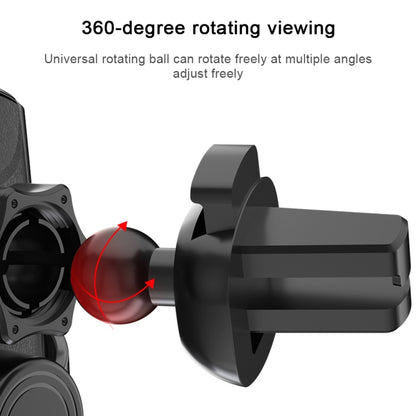 Q2 15W Universal Rotation Infrared Induction Magnetic Car Wireless Charging Mobile Phone Holder with Micro USB + 8 Pin + Type-C / USB-C Magnetic Connector, Q2 Red, Q2 Silver, Q2 Black