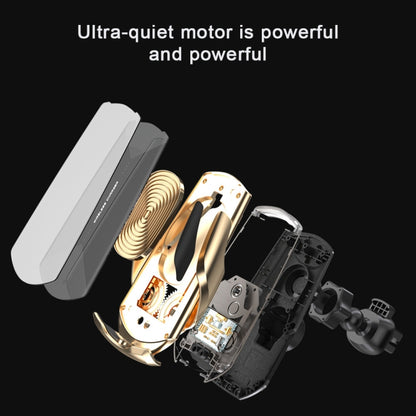 Q2 15W Universal Rotation Infrared Induction Magnetic Car Wireless Charging Mobile Phone Holder with Micro USB + 8 Pin + Type-C / USB-C Magnetic Connector, Q2 Red, Q2 Silver, Q2 Black
