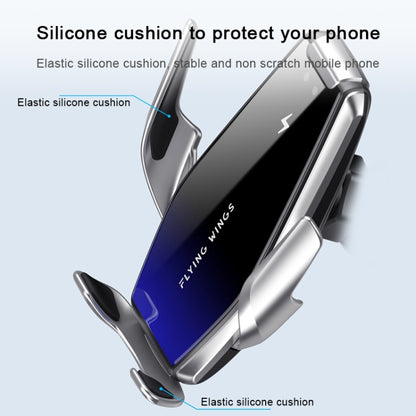S7 15W QI 360 Degree Rotatable Infrared Induction Car Air Outlet Wireless Charging Mobile Phone Holder for 4.0-6.5 inch Mobile Phones, S7