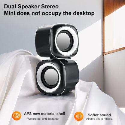 A1 Upgraded Version USB Wire-controlled 4D Stereo Sound Mini Wired Speaker, Cable Length: 1.3m, Upgraded Version