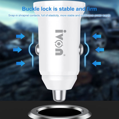 IVON CC45 20W PD 3.0 USB-C / Type-C + QC 3.0 USB Port Mini Car Charger, CC45
