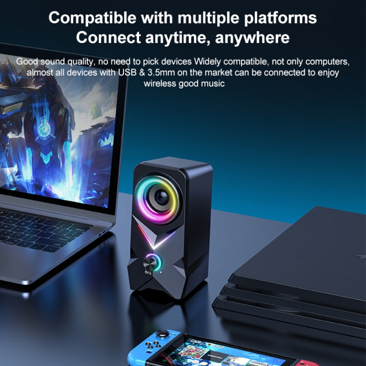 L2 Outdoor Portable RGB Light USB Bluetooth Wireless Speaker, L2