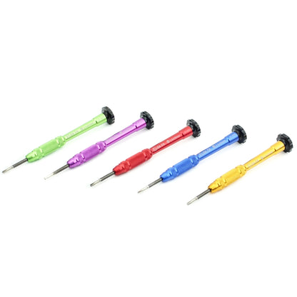 JIAFA JF-609-0.6Y Tri-point 0.6 Repair Screwdriver for iPhone X/ 8/ 8P/ 7/ 7P & Apple Watch, Tri-point 0.6 Blue, Tri-point 0.6 Magenta, Tri-point 0.6 Gold, Tri-point 0.6 Green