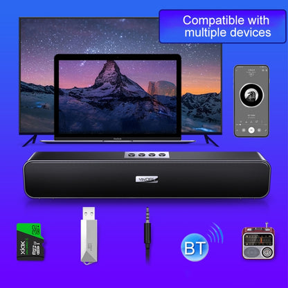 YINDIAO A36 Bluetooth 5.0 Smart Subwoofer Computer Wireless Bluetooth Speaker, Bluetooth Standard Version, Bluetooth Standard Version(Black)