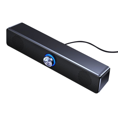 YINDIAO A36 Smart Subwoofer Computer Wired Speaker, Rotary Button Mini Version, Rotary Button Mini Version (Black)
