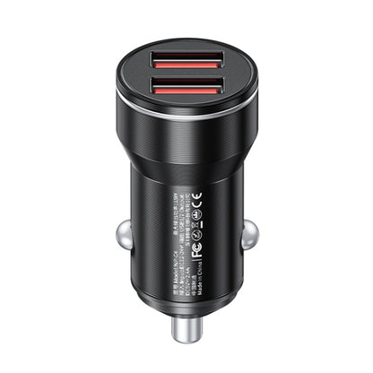 WK WP-C43 Staroad Series 15W Dual USB Car Charger, WP-C43 (Black), WP-C43 (Coffee)