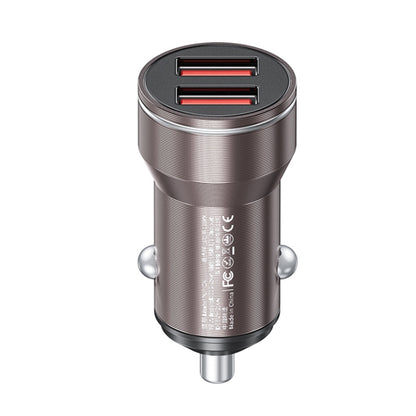 WK WP-C43 Staroad Series 15W Dual USB Car Charger, WP-C43 (Black), WP-C43 (Coffee)