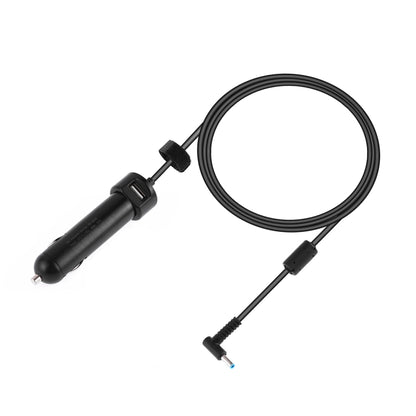 65-90W 5.1V 2.1A USB Interface Car Charger with 19.5V 4.62A 4.5 x 3.0mm Interface Data Cable, 19.5V 4.62A 4.5 x 3.0mm