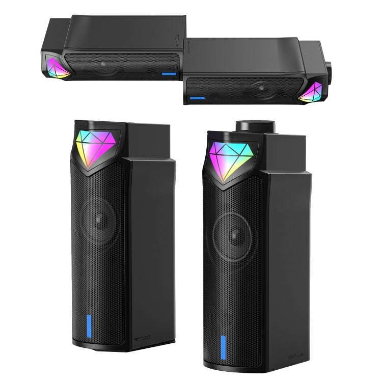 L1 Outdoor Portable RGB Light USB Bluetooth Wireless Speaker with Mic, L1