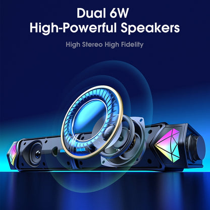 L1 Outdoor Portable RGB Light USB Bluetooth Wireless Speaker with Mic, L1