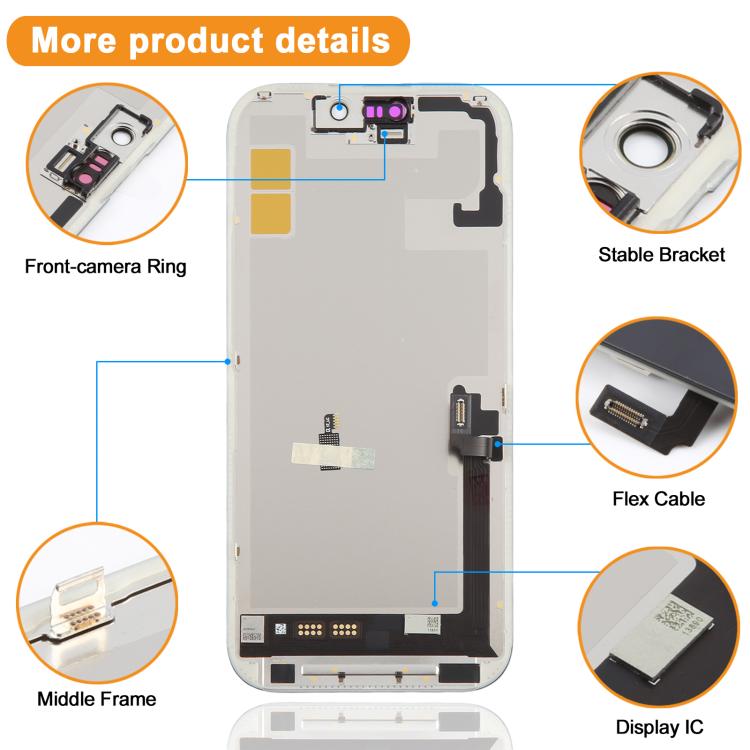 HXL Soft OLED Screen For iPhone 17, For iPhone 17