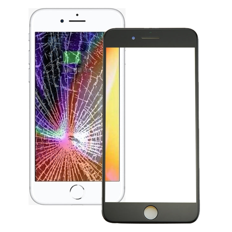 Front Screen Outer Glass Lens with Front LCD Screen Bezel Frame for iPhone 8, For iPhone 8 (Frame)