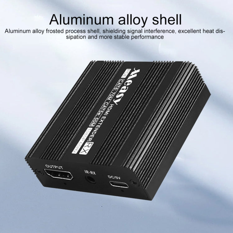 Measy ET100 HDMI Extender Transmitter + Receiver Converter Ethernet Cable, Transmission Distance: 70m, 1080P 70m