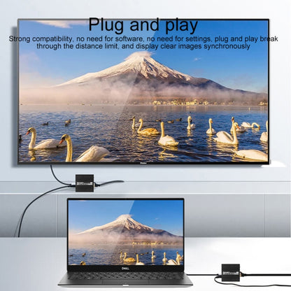 Measy ET100 HDMI Extender Transmitter + Receiver Converter Ethernet Cable, Transmission Distance: 70m, 1080P 70m