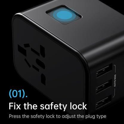 ROCK T62 35.5W Global Travel Multifunctional Plug PD Charger Power Adapter, T62