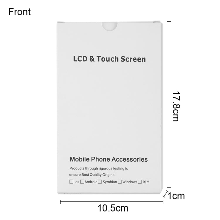 50 PCS Cardboard Packaging White Box for iPhone 8 Plus / 7 Plus LCD Screen, i8 Plus / i7 Plus Packaging Box