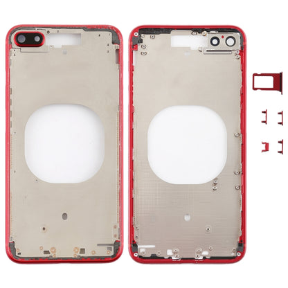 Transparent Battery Back Cover with Camera Lens Frame & SIM Card Tray & Side Keys for iPhone 8 Plus, For iPhone 8 Plus (Transparent Back), For iPhone 8 Plus (Transparent White), For iPhone 8 Plus(Transparent Gold), For iPhone 8 Plus(Transparent Red)