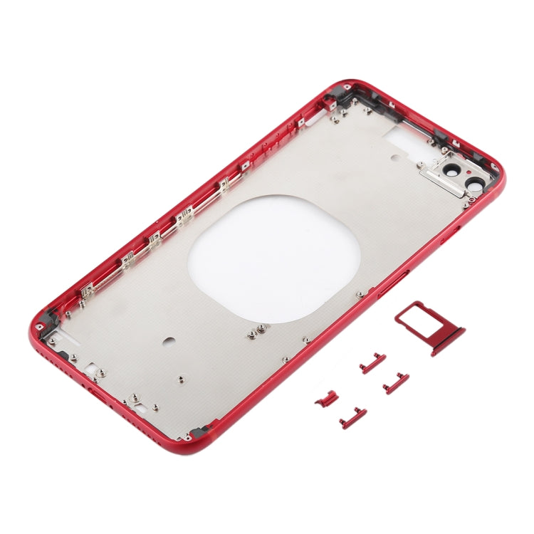 Transparent Battery Back Cover with Camera Lens Frame & SIM Card Tray & Side Keys for iPhone 8 Plus, For iPhone 8 Plus (Transparent Back), For iPhone 8 Plus (Transparent White), For iPhone 8 Plus(Transparent Gold), For iPhone 8 Plus(Transparent Red)