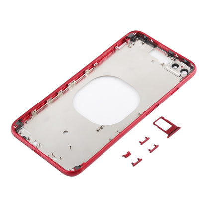 Transparent Battery Back Cover with Camera Lens Frame & SIM Card Tray & Side Keys for iPhone 8 Plus, For iPhone 8 Plus (Transparent Back), For iPhone 8 Plus (Transparent White), For iPhone 8 Plus(Transparent Gold), For iPhone 8 Plus(Transparent Red)