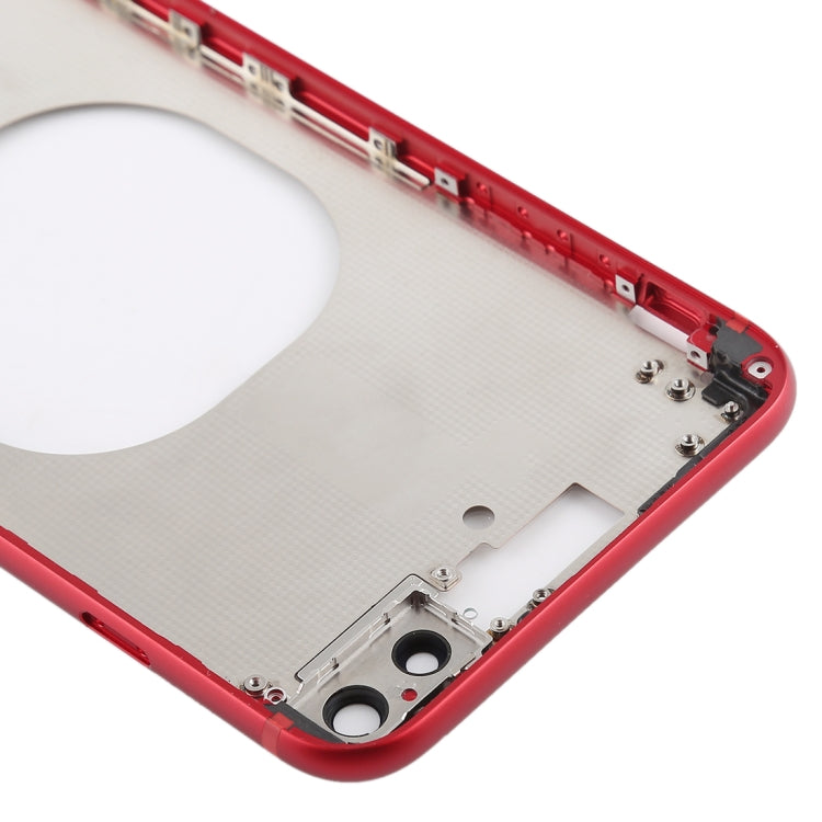 Transparent Battery Back Cover with Camera Lens Frame & SIM Card Tray & Side Keys for iPhone 8 Plus, For iPhone 8 Plus (Transparent Back), For iPhone 8 Plus (Transparent White), For iPhone 8 Plus(Transparent Gold), For iPhone 8 Plus(Transparent Red)