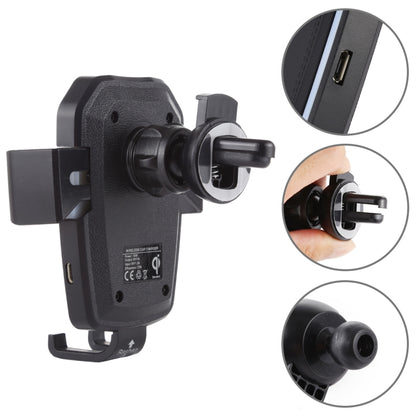 K81 10W QI Universal Rotating Gravity Induction Car Wireless Charging Mobile Phone Holder with Suction Cup, K81