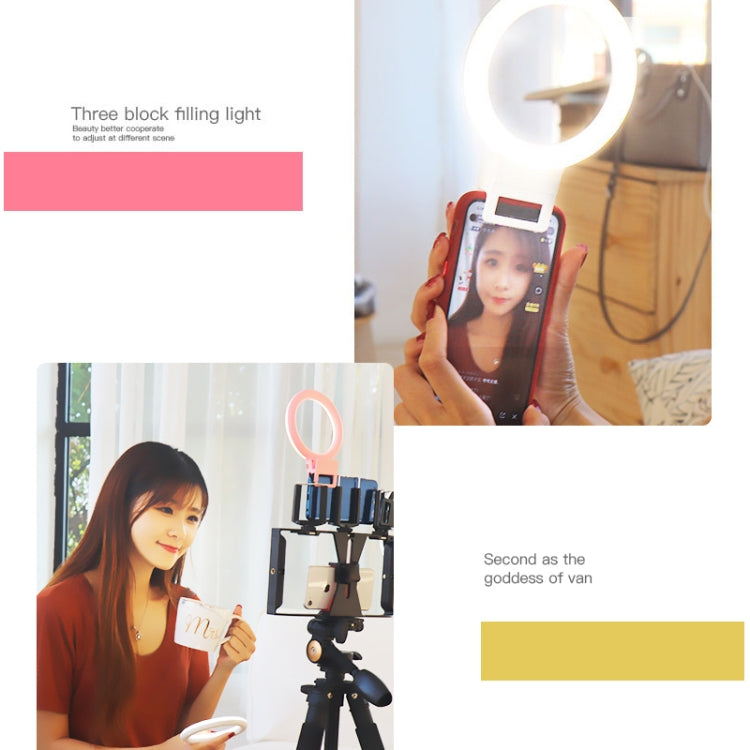 XJ18 LED Light Live Self-timer Flash Fill Light, XJ18 Blue, XJ18 White, XJ18 Black, XJ18 Pink