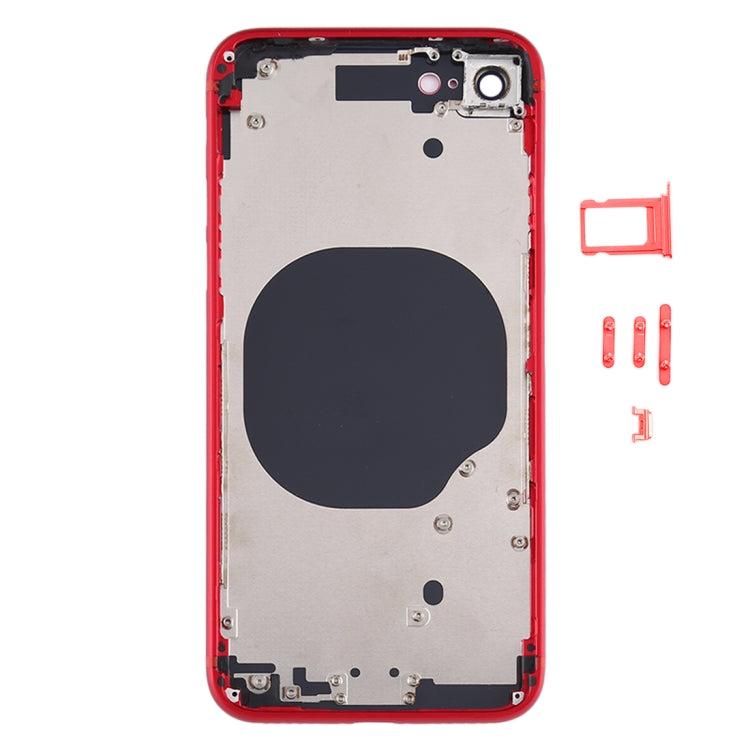 Battery Back Cover with Camera Lens Frame & SIM Card Tray & Side keys for iPhone SE 2020, For iPhone SE 2020, For iPhone SE 2020 (with Camera Lens)