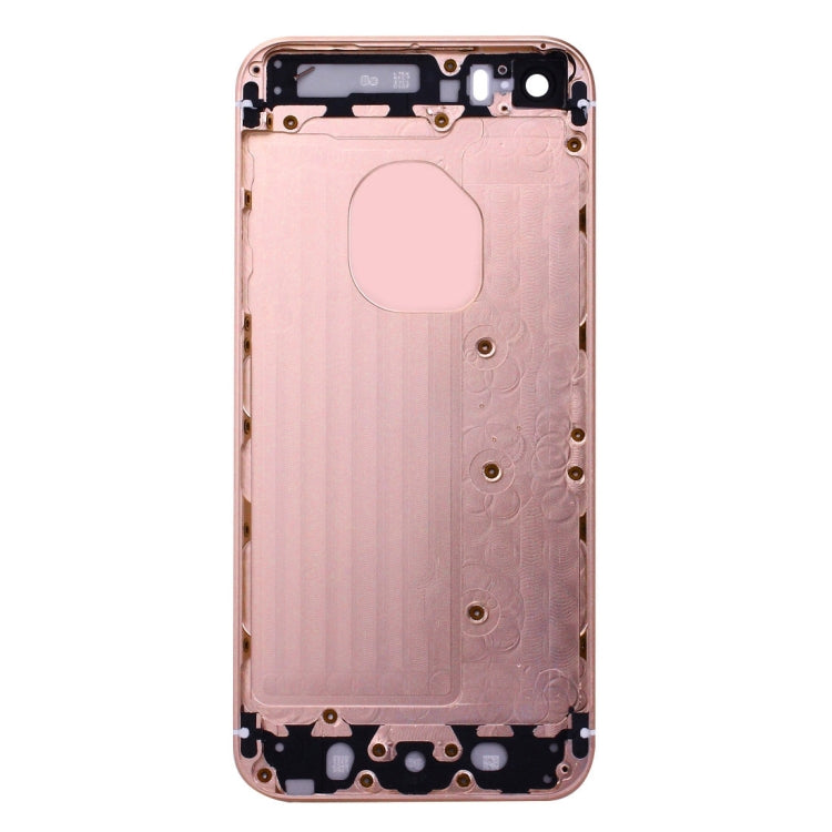 5 in 1 for iPhone SE Original (Back Cover + Card Tray + Volume Control Key + Power Button + Mute Switch Vibrator Key) Full Assembly Housing Cover, For iPhone SE