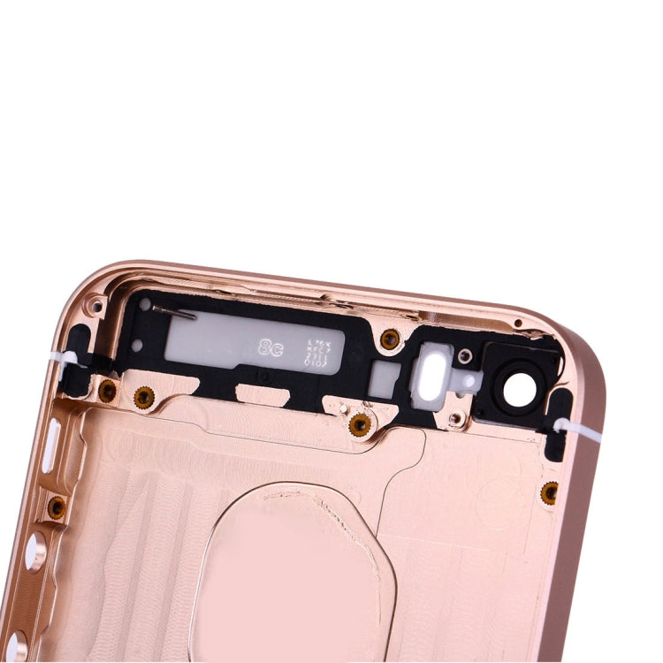 5 in 1 for iPhone SE Original (Back Cover + Card Tray + Volume Control Key + Power Button + Mute Switch Vibrator Key) Full Assembly Housing Cover, For iPhone SE