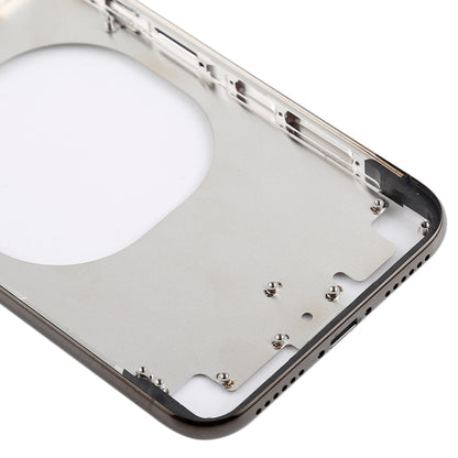 Transparent Battery Back Cover with Camera Lens Frame & SIM Card Tray & Side Keys for iPhone X, For iPhone X (Transparent Back), For iPhone X (Transparent White)