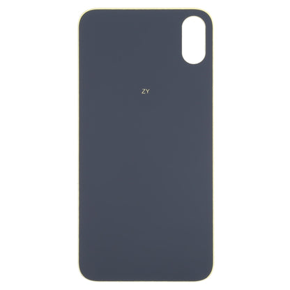 Easy Replacement Big Camera Hole Glass Back Battery Cover for iPhone X / XS, For iPhone X / XS (Not Disassemble)
