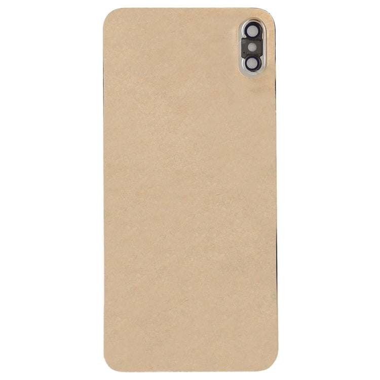 Battery Back Cover with Back Camera Bezel & Lens & Adhesive  for iPhone XS Max, For iPhone XS Max with Adhesive