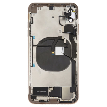 Battery Back Cover Assembly (with Side Keys & Speaker Ringer Buzzer & Motor & Camera Lens & Card Tray & Power Button + Volume Button + Charging Port + Signal Flex Cable & Wireless Charging Module) for iPhone XS Max, For iPhone XS Max (Full Assembly)...