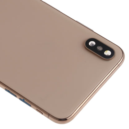 Battery Back Cover Assembly (with Side Keys & Speaker Ringer Buzzer & Motor & Camera Lens & Card Tray & Power Button + Volume Button + Charging Port + Signal Flex Cable & Wireless Charging Module) for iPhone XS Max, For iPhone XS Max (Full Assembly)...