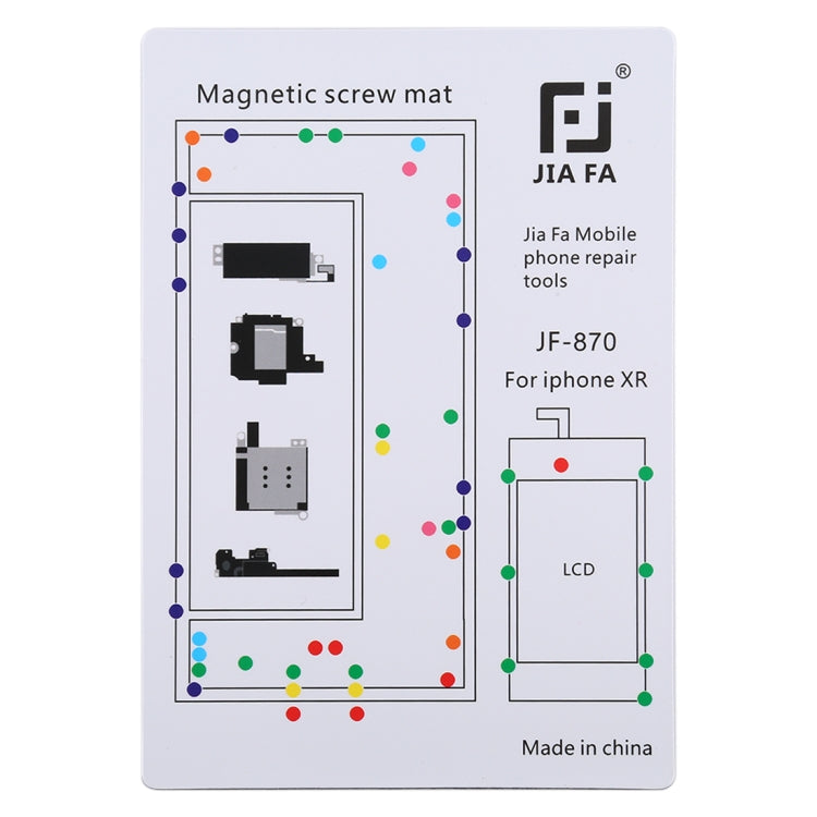 JIAFA JF-870 Magnetic Pad Screw Board for iPhone XR, For iPhone XR