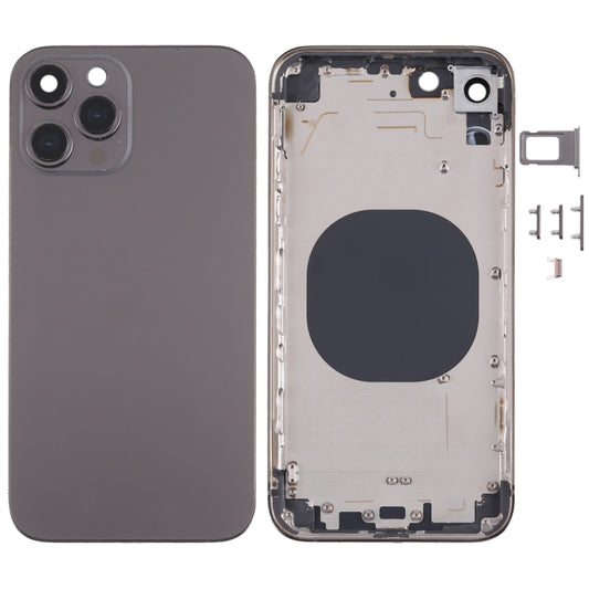 Stainless Steel Material Back Housing Cover with Appearance Imitation of iP13 Pro for iPhone XR, for iPhone XR(Black), for iPhone XR(Gold), for iPhone XR(Blue), for iPhone XR(White)