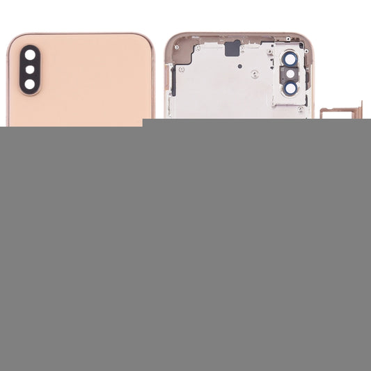 Battery Back Cover with Camera Lens Frame & SIM Card Tray & Side Keys for iPhone XS, For iPhone XS (Camera Lens+Side Keys), For iPhone XS with Side keys, For iPhone XS with Card Tray