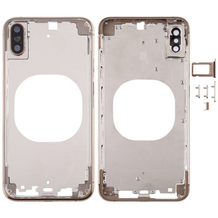 Transparent Battery Back Cover with Camera Lens Frame & SIM Card Tray & Side Keys for iPhone XS, For iPhone XS(Transparent), For iPhone XS  (Camera Len)