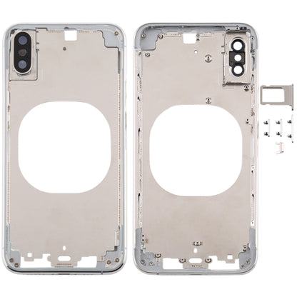 Transparent Battery Back Cover with Camera Lens Frame & SIM Card Tray & Side Keys for iPhone XS, For iPhone XS(Transparent), For iPhone XS  (Camera Len)