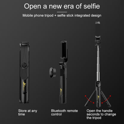 XT-09 Multi-function Live Broadcast Mobile Bluetooth Self-timer Pole Tripod