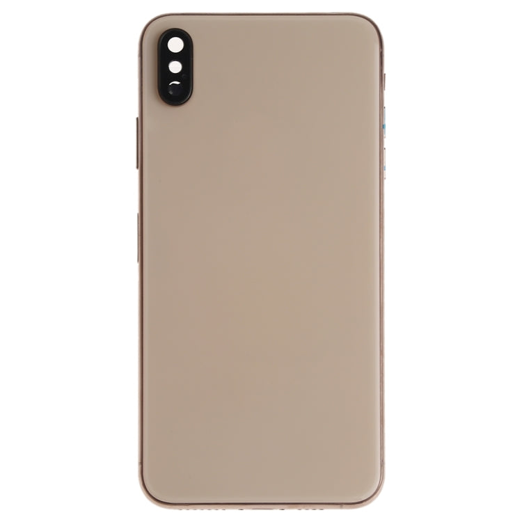 Battery Back Cover Assembly (with Side Keys & Speaker Ringer Buzzer & Motor & Camera Lens & Card Tray & Power Button + Volume Button + Charging Port + Signal Flex Cable & Wireless Charging Module) for iPhone XS, For iPhone XS (Full Assembly)...